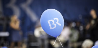 bayerischer rundfunk, br logo auf ballon; © Bayerischer Rundfunk