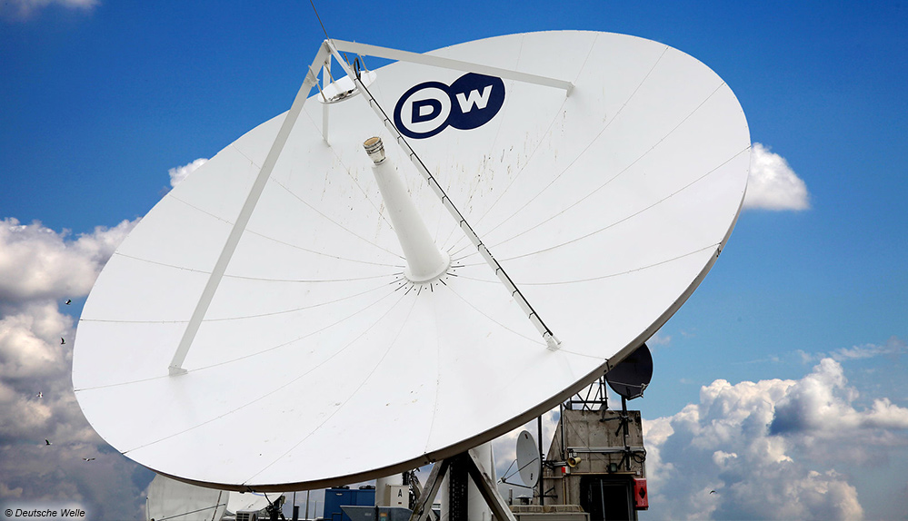 Deutsche Welle Sat-Schüssel Sendeantenne; © Deutsche Welle