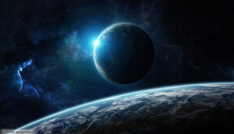 Erde, Mond, Weltall; © sdecoret - stock.adobe.com