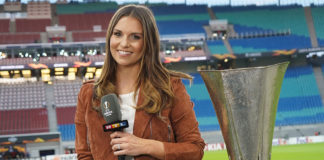 RTL-Moderatorin Laura Wontorra, Europa League; © TVNOW / Jörg Carstensen