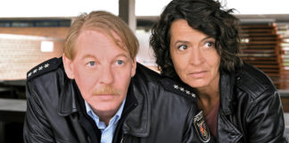 Tatort, Die Pfalz von oben, Ben Becker, Ulrike Folkerts; © SWR/Jacqueline Krause-Burberg