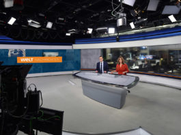 Welt Nachrichten; Das alte Nachrichtenstudio von Welt © WeltN24 GmbH