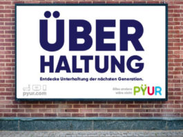 PYUR, Werbetafel; © Tele Columbus
