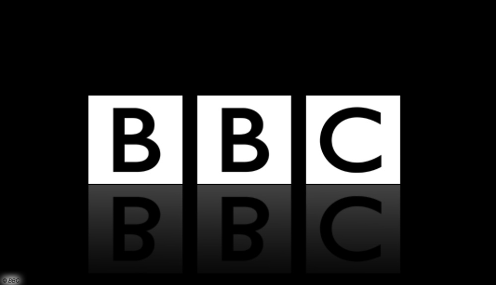 BBC, Logo, Spiegeleffekt; © BBC