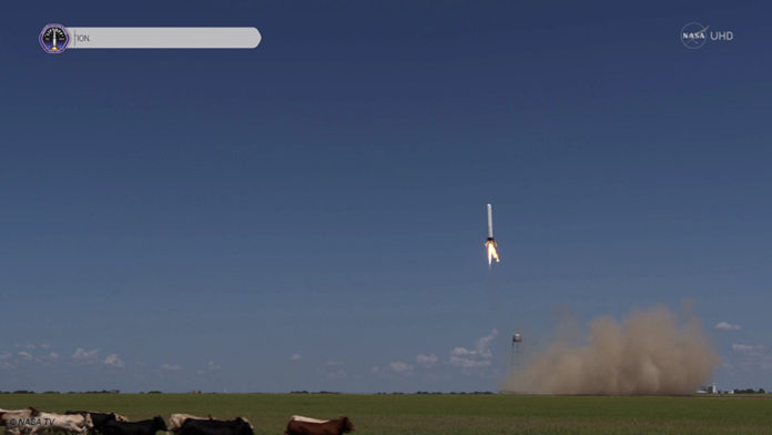 Beispielbild, Raketenstart: © NASA TV