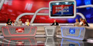 Eine Liga für sich, Buschis Sechserkette; © SKY Deutschland GmbH/Willi Weber