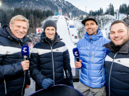 Skispringen Hannawald Schmitt Eurosport; © Eurosport