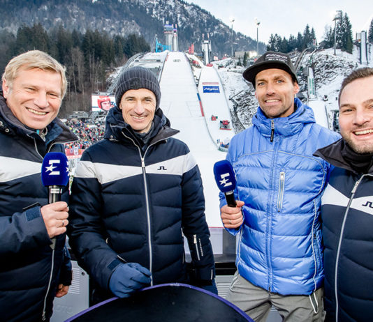 Skispringen Hannawald Schmitt Eurosport; © Eurosport