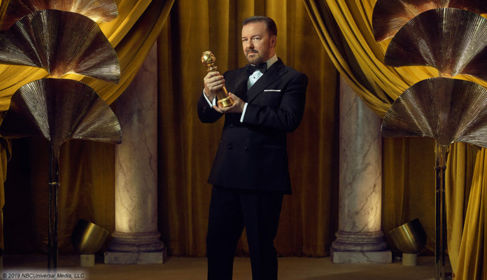 Golden-Globe-Ricky-Gervais; © 2019 NBCUniversal Media, LLC