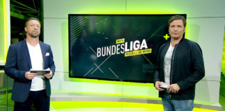 Nitro Bundesliga Moderator Thomas Wagner (r.) und Experte Steffen Freund; © TVNOW