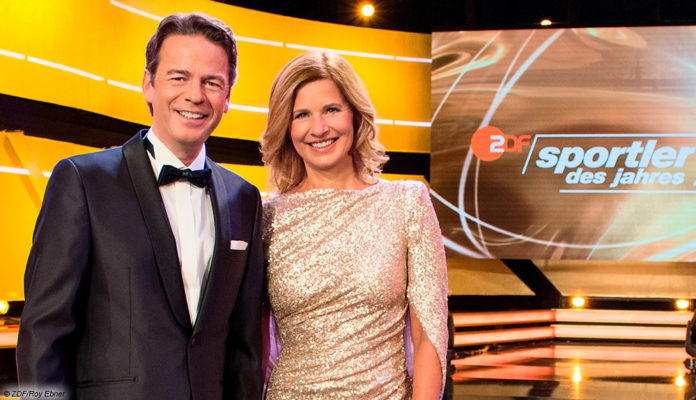 Rudi Cerne, Katrin Müller-Hohenstein, ZDF, Sportler des Jahres; © ZDF/Roy Ebner