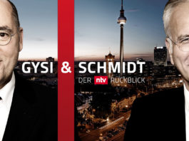 Harald Schmidt und Gregor Gysi, Jahresrückblick bei N-TV; © TVNOW