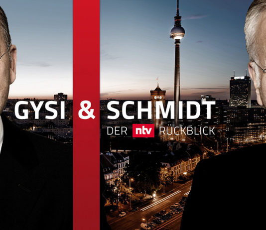 Harald Schmidt und Gregor Gysi, Jahresrückblick bei N-TV; © TVNOW