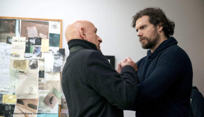 Ben Kingsley und Henry Cavill; © obs/ZDF/Shauna Townley