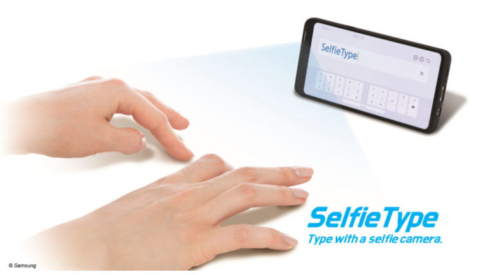 Selfietype, Tastatur; © Samsung