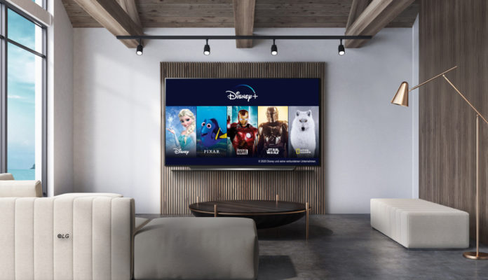 Disney+ auf einem LG Smart TV