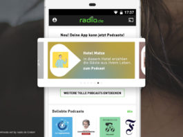 radio.de app, podcast