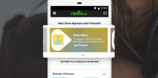 radio.de app, podcast