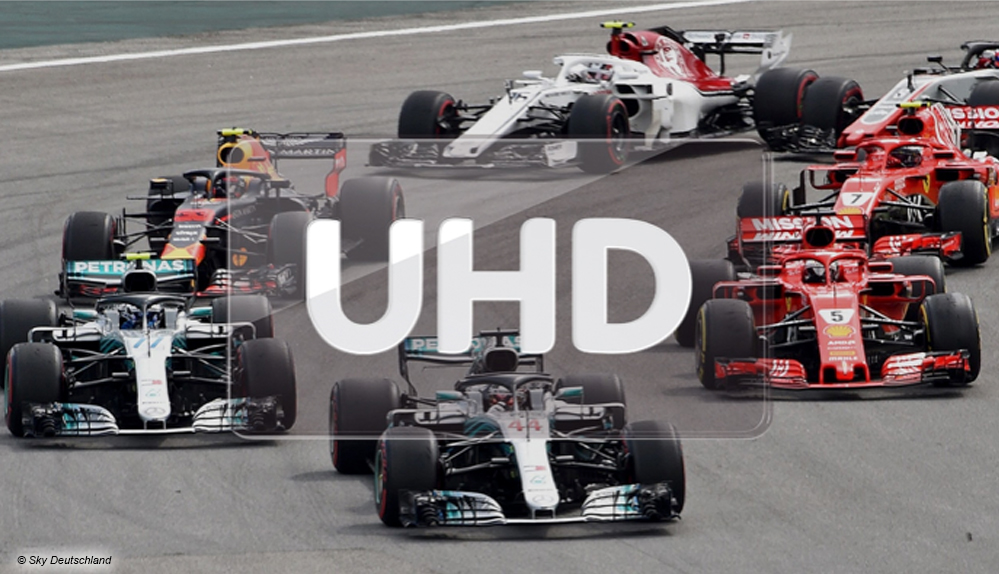#Formel 1 bei Sky: Doppelt so viele Live-Stunden in UHD HDR