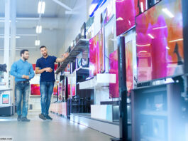 shopping fernseher markt handel