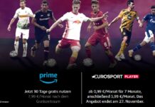 Die Bundesliga auf dem Eurosport Player Channel bei Amazon Prime Video
