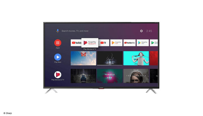 Der 4K-LED-TV 65BL5EA von Sharp mit Android TV und 65 Zoll Bilddiagonale