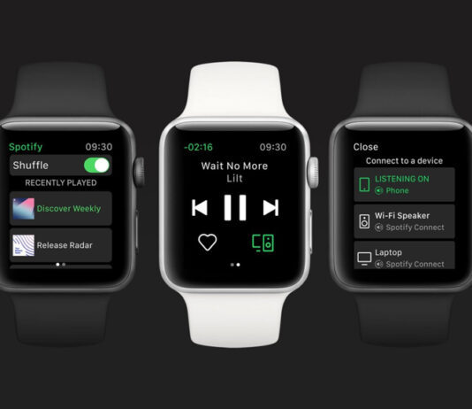 Spotify auf der Apple Watch