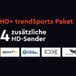 trendSports bei HD Plus umfasst Sport1+, Sportdigital Fussball, edgeSports und Waidwerk