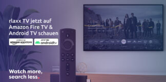 Rlaxx TV jetzt auch auf Android TV und Fire TV empfangbar