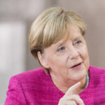 Bundeskanzlerin Angela Merkel im ZDF-Interview beim "heute journal"