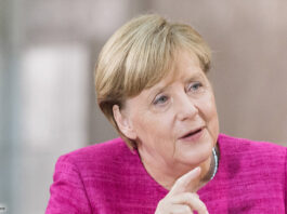 Bundeskanzlerin Angela Merkel im ZDF-Interview beim "heute journal"