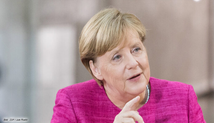 Bundeskanzlerin Angela Merkel im ZDF-Interview beim 