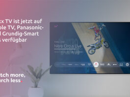 rlaxx TV auf Apple TV, Panasonic- und Grundig-TVs