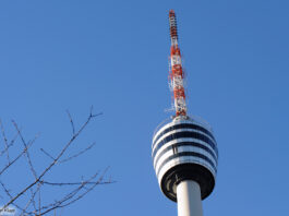 Der SWR Fernsehturm in Stuttgart