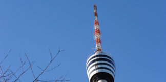 Der SWR Fernsehturm in Stuttgart