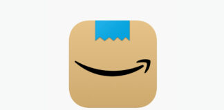 Das Logo der Amazon-App. Sieht das wirklich wie ein grinsender Hitler aus?