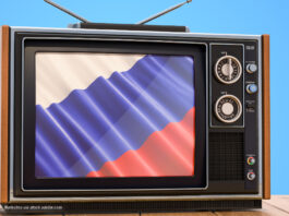 Russland Fernseher, russischer Sender