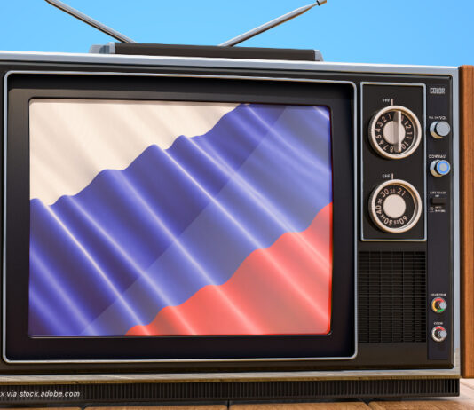 Russland Fernseher, russischer Sender