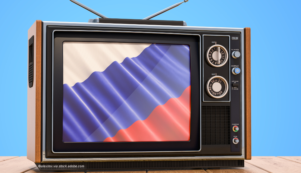Russland Fernseher, russischer Sender