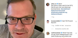 Elton stellt sich auf Instagram hinter Jörg Dahlmann