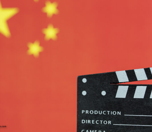 China Flagge Filmklappe