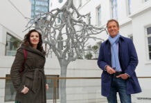 Marina Weisband und Markus Brock im jüdischen Museum Frankfurt