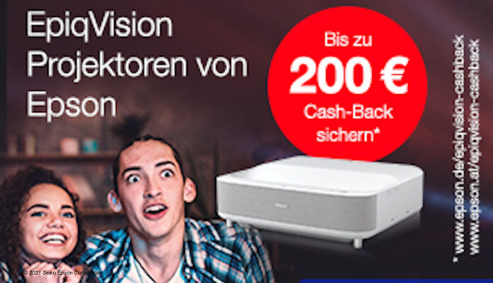 Epson Cashback auf Projektoren