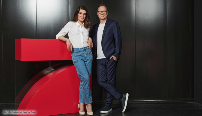 Linda Zervakis und Matthias Opdenhövel, das neue Team bei ProSieben