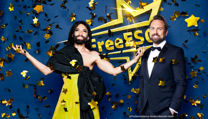 FreeESC Steven Gätjen und Conchita Wurst