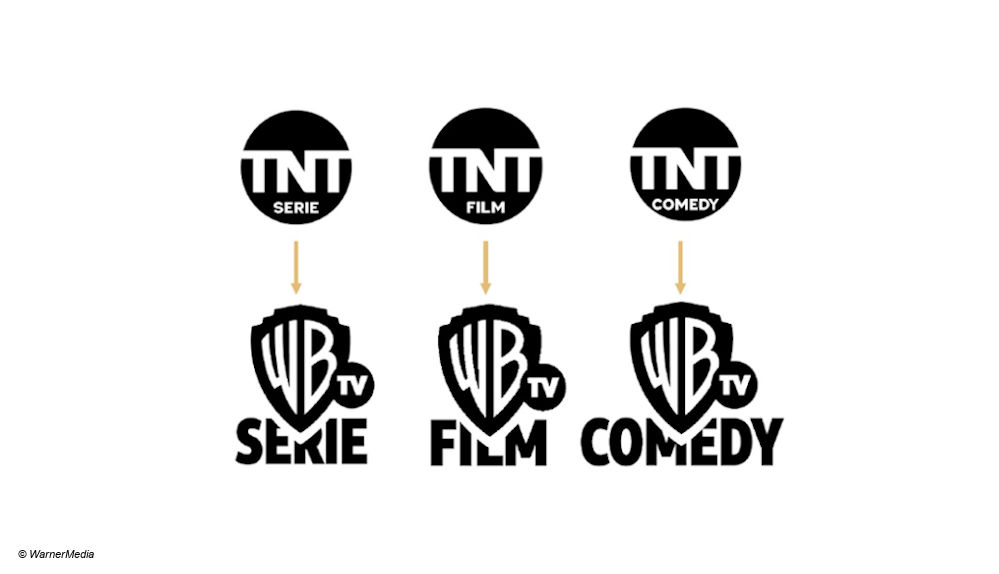 WarnerMedia TNT Sender-Logos Rebrand