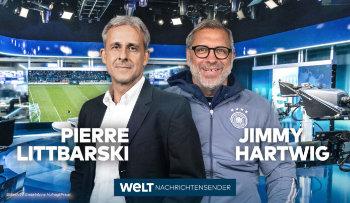 Fußball-Experten von Welt Littbarski und Hartwig©WeltN24 GmbH/Anne Hufnagl/Privat