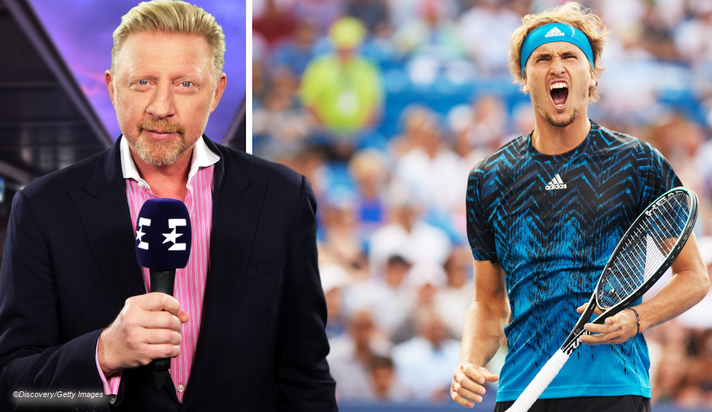 Boris Becker Alexander Zverev Eurosport TennisDiscovery/Getty Images