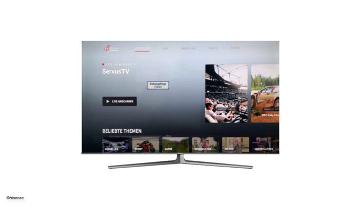 Servus TV App auf Hisense Smart-TV © Hisense