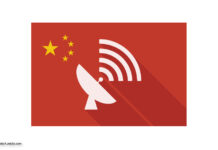 China Antenne auf Flagge © jpgon via stock.adobe.com